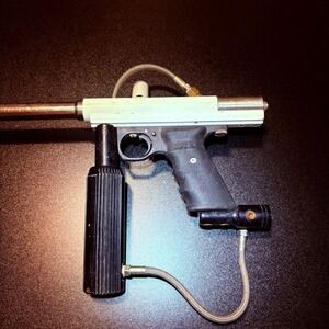 AGD paintball air gun untested for parts white